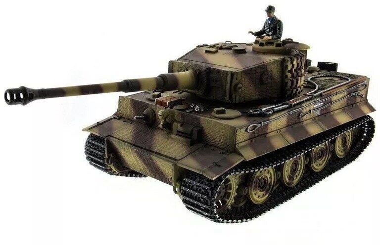 Р/У танк Taigen 1/16 Tiger 1, Германия, поздняя версия V3 2.4G RTR темный камуфляж