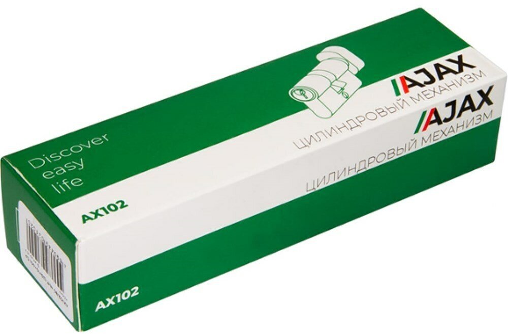 Цилиндровый механизм Ajax (AX102) AX1002Knob80 (30+10+40) CP хром с вертушкой