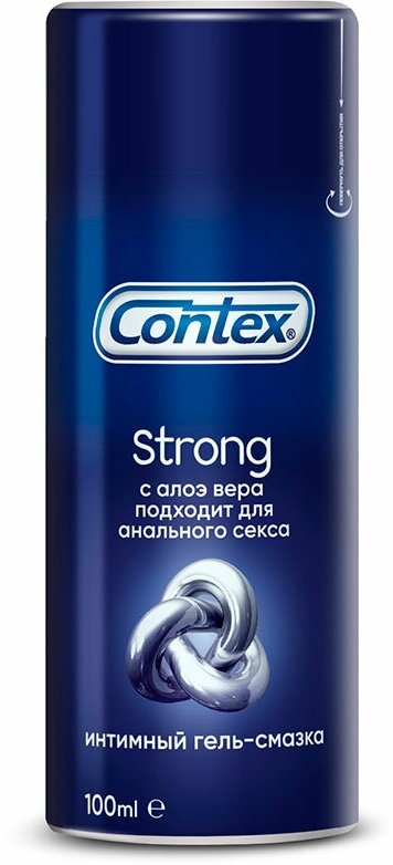 Гель-смазка интимная `CONTEX` Strong (с регенерирующим эффектом) 100 мл