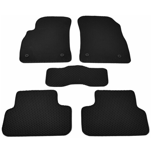 коврики салона резиновые eva chevrolet cruze (2009) соты черный кант evas.0092.01