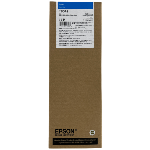 Картридж Epson повышенной емкости с голубыми чернилами картридж t8044 yellow для принтера эпсон epson surecolor sc p6000 sc p7000 sc p8000 sc p9000