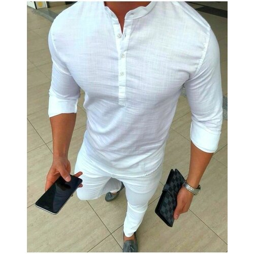 Рубашка SKOS Fashion, размер 4XL, белый