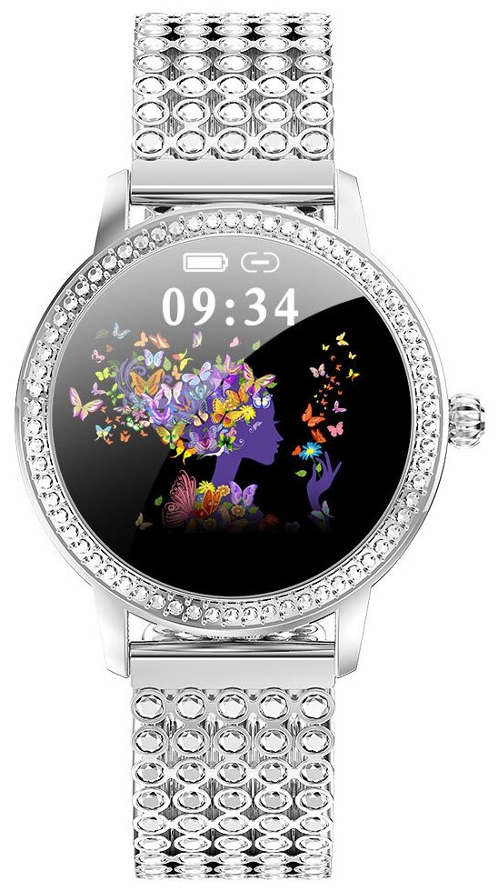 Смарт часы женские KingWear LW20 PRO (серебристый)