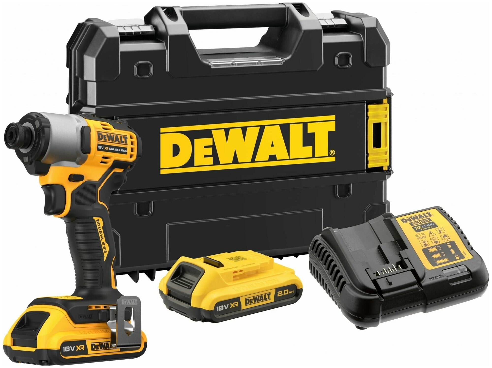 Аккумуляторный шуруповерт DeWalt DCF840D2T-QW - фото №1