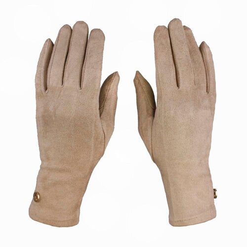 фото Перчатки kamukamu, размер 6-8, бежевый