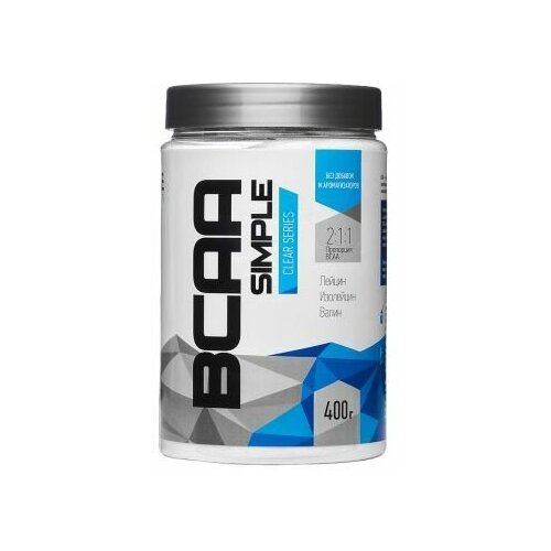 фото Bcaa в порошке rline bcaa powder simple 2:1:1, без вкуса, 400 г, банка