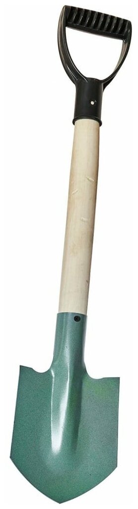 Автомобильная стальная лопатка с деревянным черенком и V-образной ручкой Агростройлидер САД-06.04 - фотография № 2
