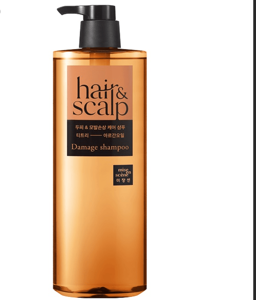 MISE EN SCENE Hair&scalp Damage Shampoo Шампунь для поврежденных волос и кожи головы с аргановым маслом 750мл