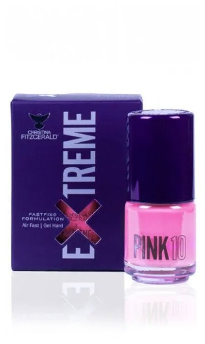 Christina Fitzgerald Extreme Pink 10 Nail Lacquer, 15ml