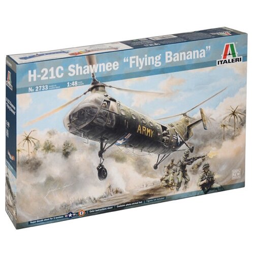 Модель для сборки Italeri Вертолет H-21C Shawnee Flying Banana (1:48) 2774ит вертолет h 21 flying banana gunship 10013160 300421 0255806 италия