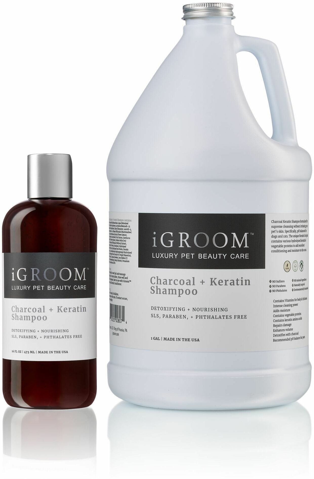 Шампунь с углем и кератином Charcoal Keratin Shampoo