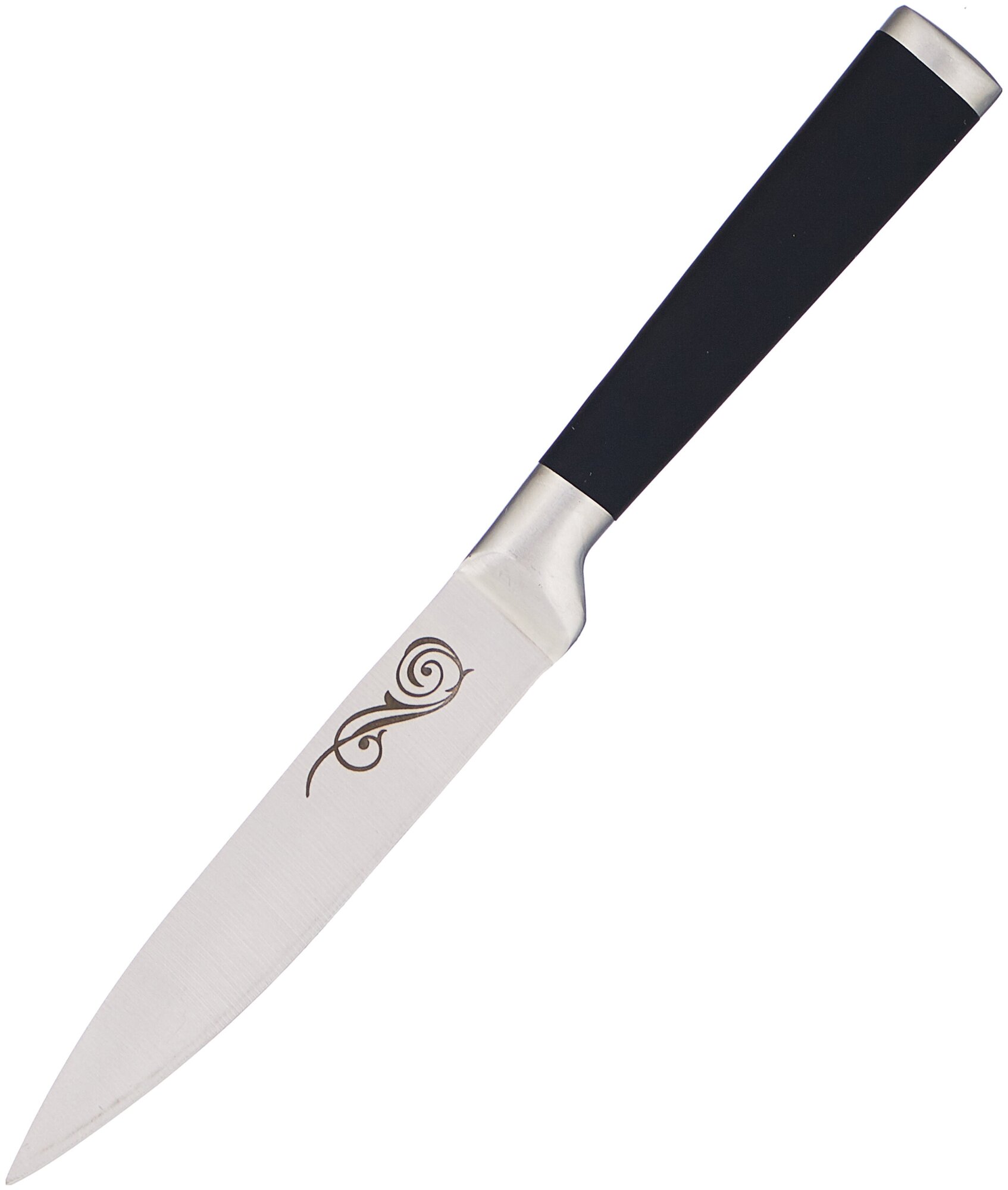 Нож MAL-05RS (универсальный) с прорезиненной ручкой