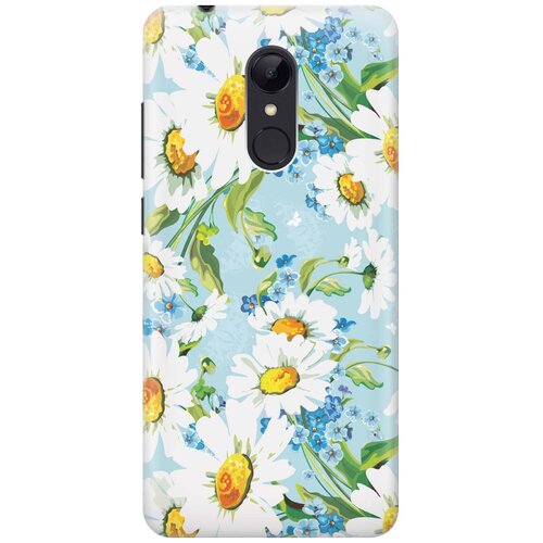 фото Cиликоновый чехол на xiaomi redmi 5 / сяоми редми 5 с принтом "поле ромашек" gosso