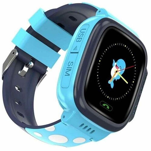 Смарт часы детские Smart Baby Watch Ldm Y92 голубые с синим
