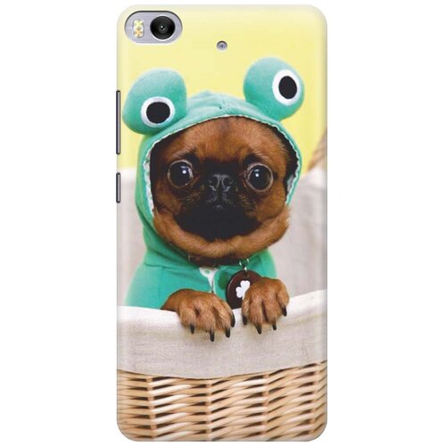 фото Cиликоновый чехол собака в смешной шапке на xiaomi mi 5s / сяоми ми 5 эс re:pa