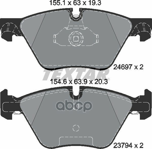 Колодки Тормозные Передние Bmw 5 Touring (F11) 520 D (135 Квт / 184 Cv) 06.10 - 06.14 Textar арт. 2469701