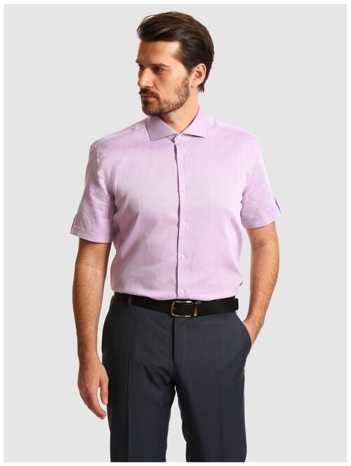 Рубашка KANZLER, размер 38, фиолетовый