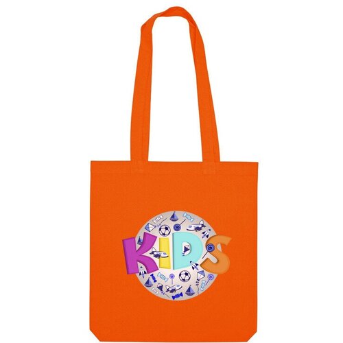 фото Сумка шоппер us basic, оранжевый