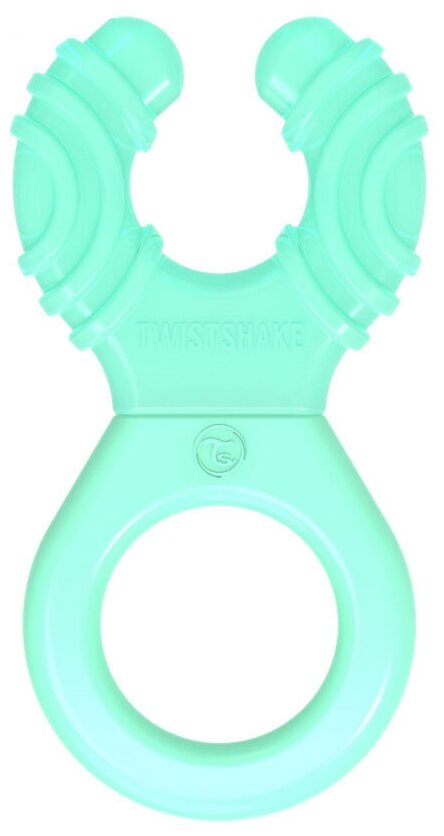 Охлаждающий прорезыватель Twistshake (Teether Cooler). Пастельный зелёный (Pastel Green). Возраст 2+m