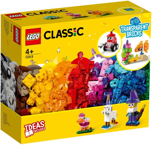 Конструктор LEGO Classic 11013 Прозрачные кубики, 500 дет.