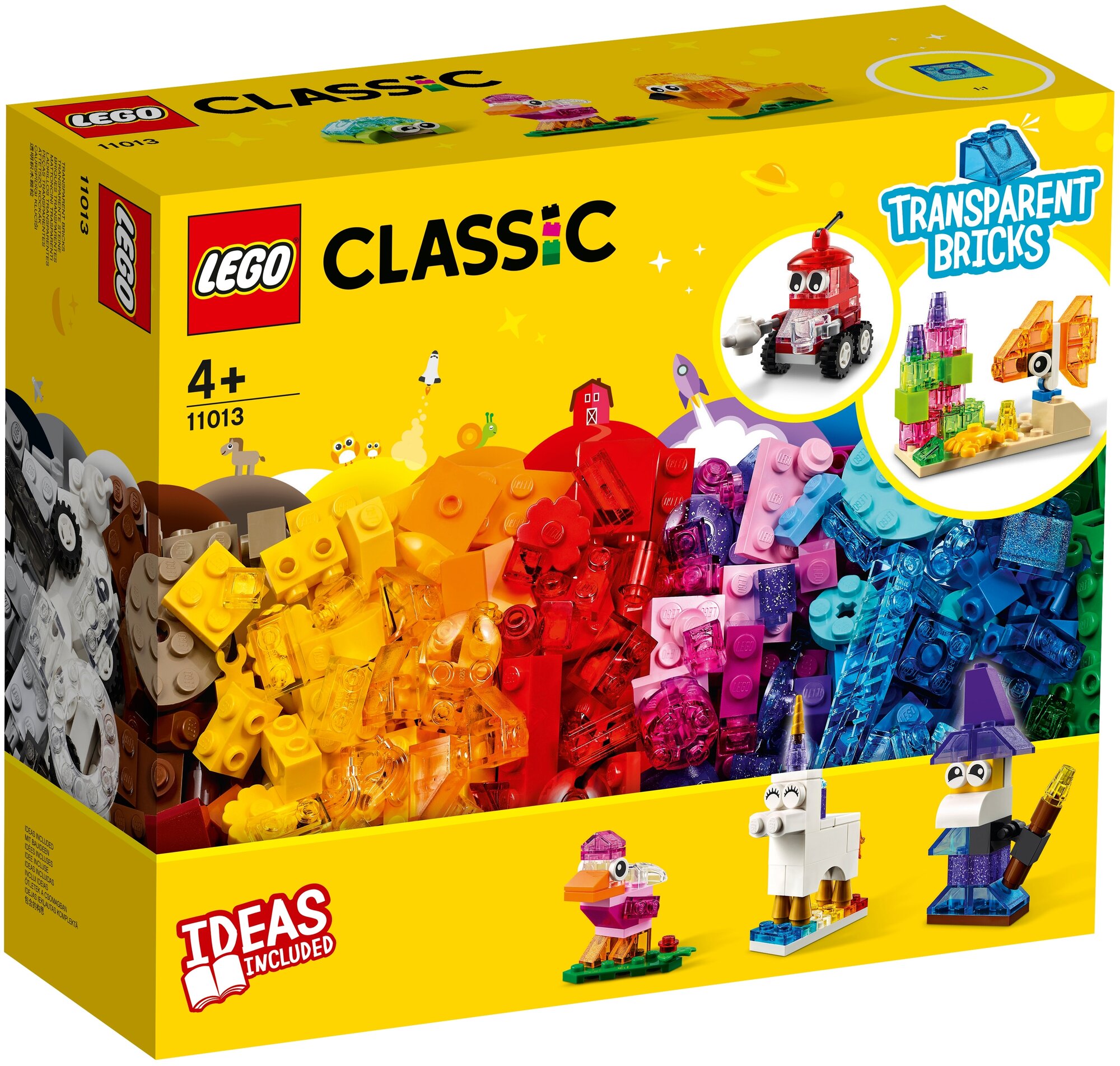 Конструктор Lego ® Classic 11013 Прозрачные кубики