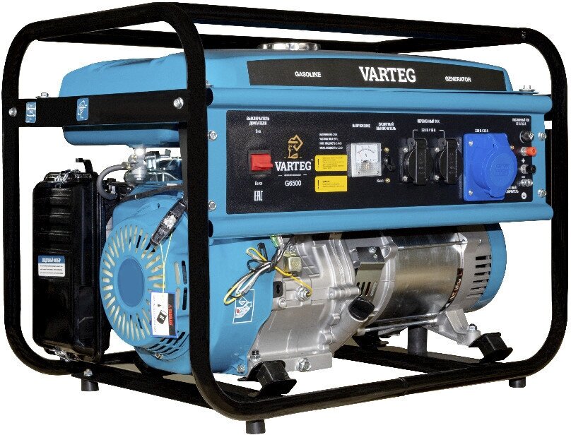 Бензиновый генератор Varteg G6500 - фотография № 1