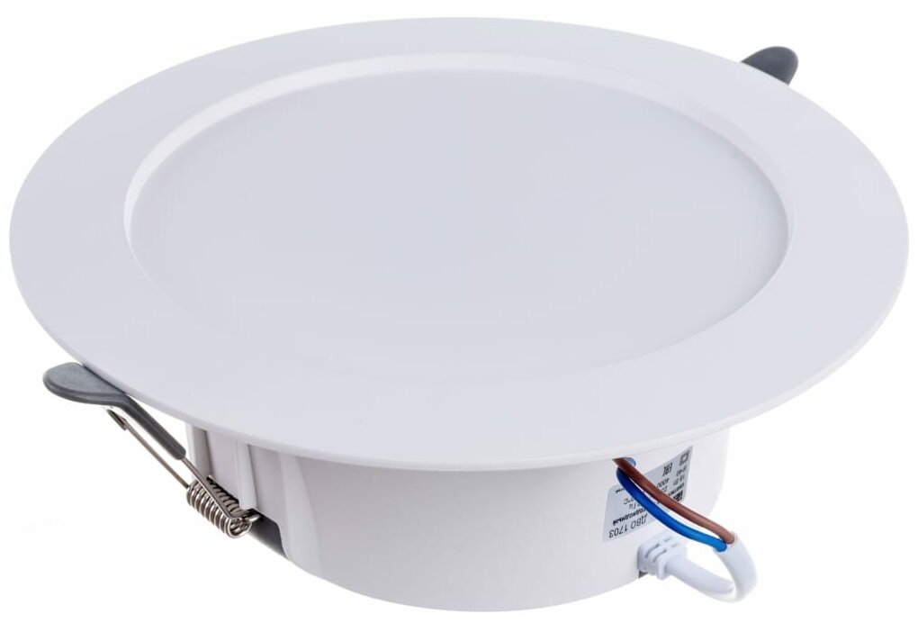 IEK Светильник LED ДВО 1703 белый круг 18вт 4000K IP40 LDVO0-1703-18-4000-K01