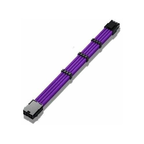 Удлинитель питания процессора CPU Premium 8pin 30см Purple удлинитель питания atx 4 pin atx 4 pin gembird cc psu 7 вилка розетка удлиннительный кабель питания процессора длина 0 3 метра