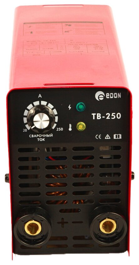 Сварочный аппарат EDON TB-250, 20-250A, инверторный БИТ - фото №16