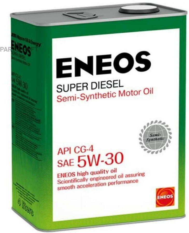 Масло моторное eneos cg-4 5w-30 полусинтетическое 4 л oil1333