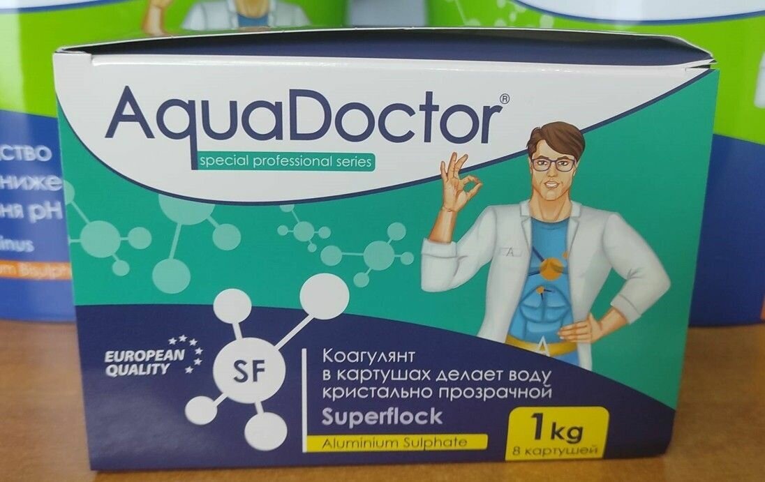 Таблетки для бассейна AquaDOCTOR Superflock 1 кг