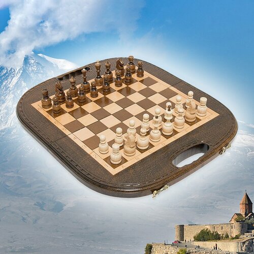 Резные шахматы и нарды Бужур