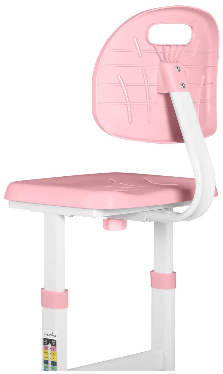 Растущий стул Anatomica Lux-02 светло-розовый - фотография № 3