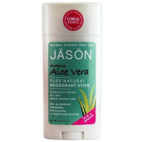 Jason Дезодорант-стик успокаивающий с экстрактом алоэ вера Soothing Aloe Vera Pure Natural Deodorant Stick 71г