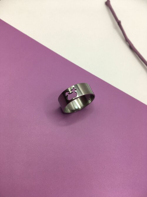 Кольцо наборное, размер 22, серебряный