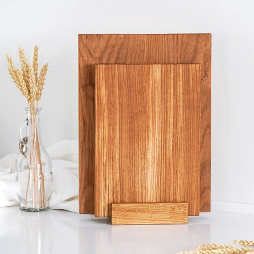 Набор разделочных досок из дуба (средняя и большая)