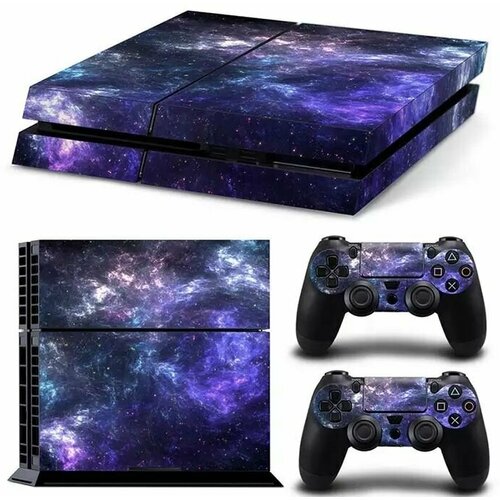 Наклейка виниловая защитная на игровую консоль Sony PlayStation 4 Fat Космос Space