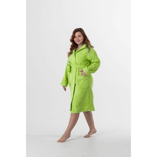 Халат Everliness, размер 48, зеленый халат махровый goodnight 48 50 l бордо