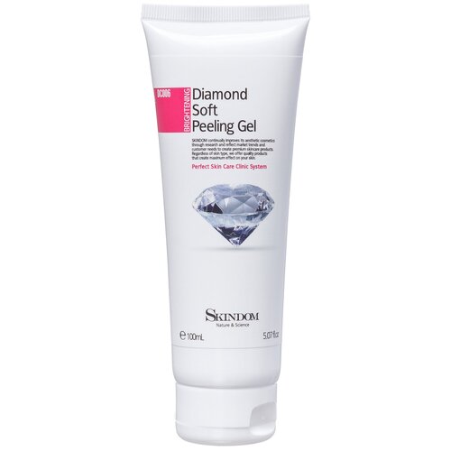 SKINDOM мягкий скраб для лица Diamond Soft Peeling Gel, 100 мл