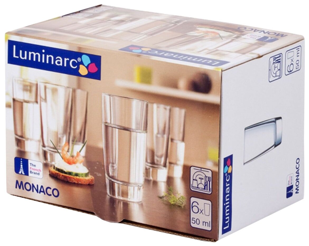 Набор стопок Luminarc Monaco H5125, 50 мл, 6 шт.