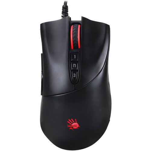 Мышь A4 Bloody V3 черный оптическая 3200dpi USB игровая 8but 627000₽