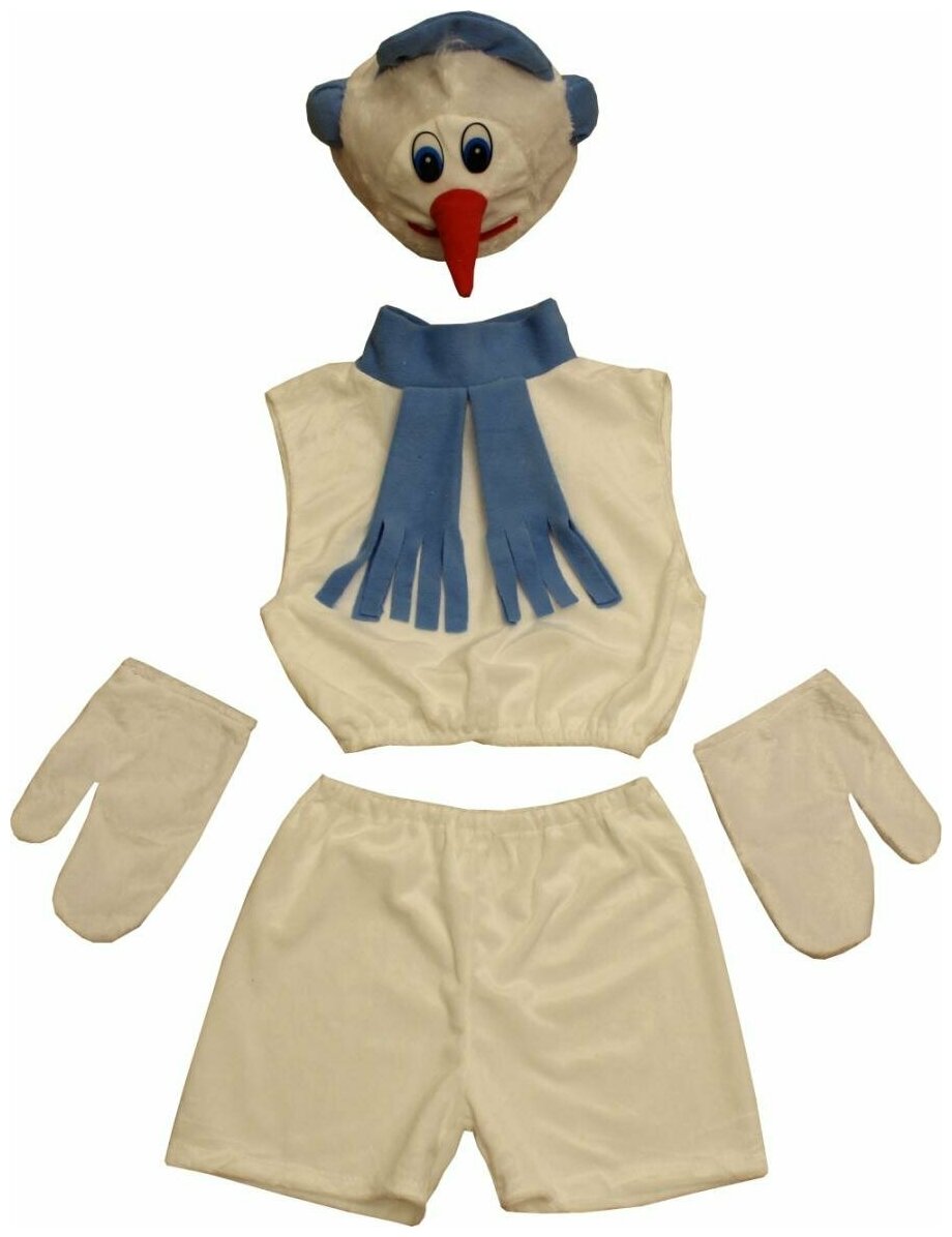 Карнавальный костюм детский Снеговик маленький помощник LU3022-21 InMyMagIntri 98-104cm