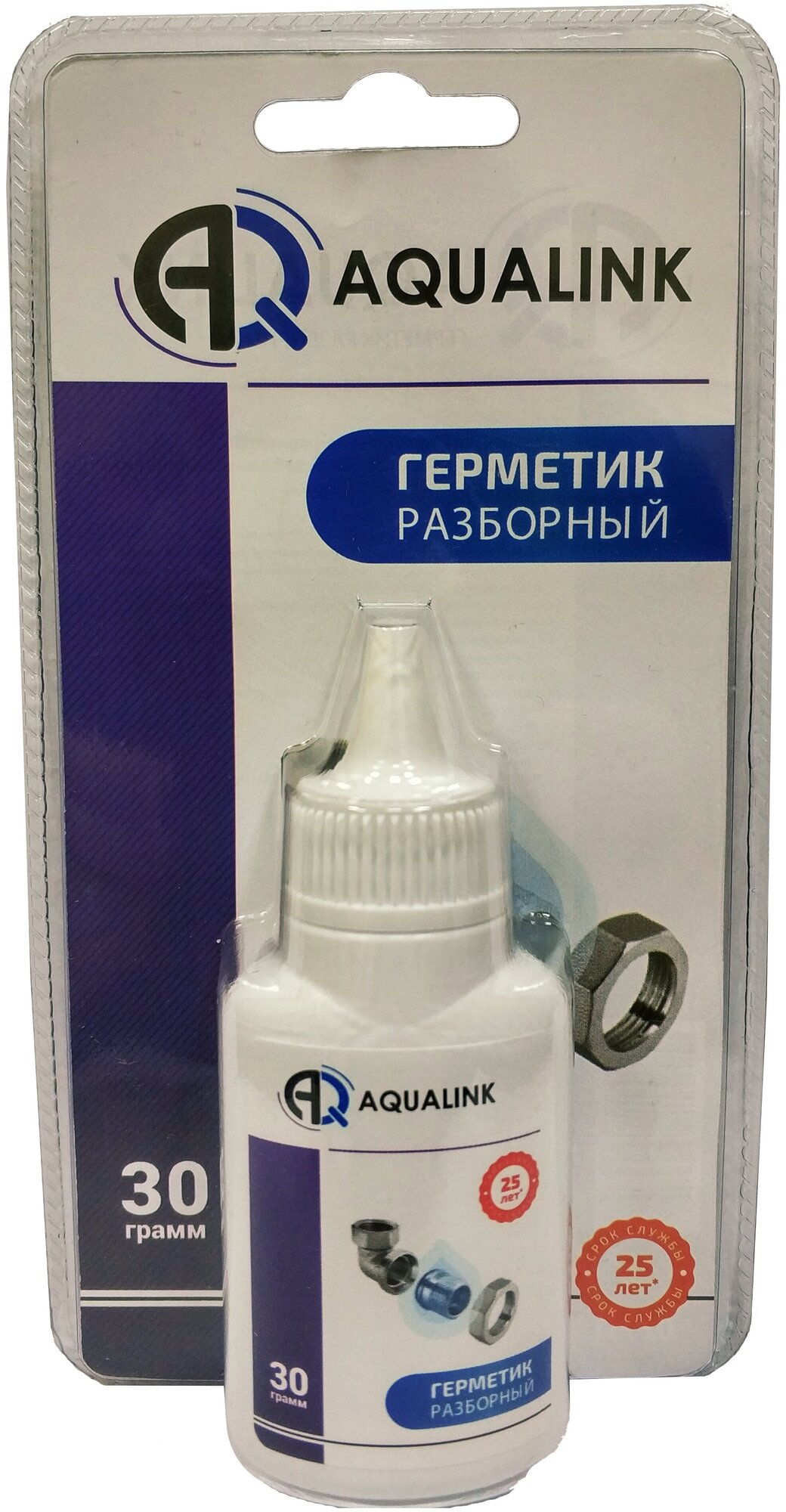Герметик анаэробный разборный AQUALINK, 30 грамм