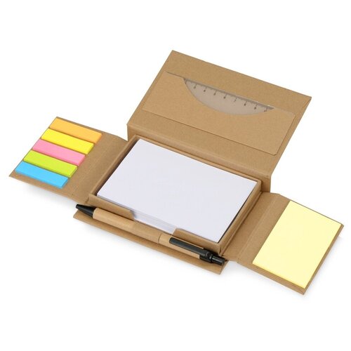 Канцелярский набор для записей Stick box натуральный 491₽