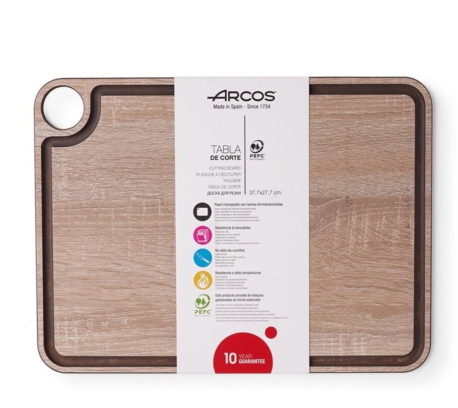 Доска разделочная с желобом 37,7х27,7 см ARCOS Accessories арт. 709200 Arcos