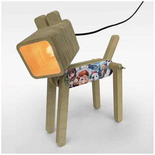 Настольная лампа светильник Собака игры геншин, genshin impact - 1380