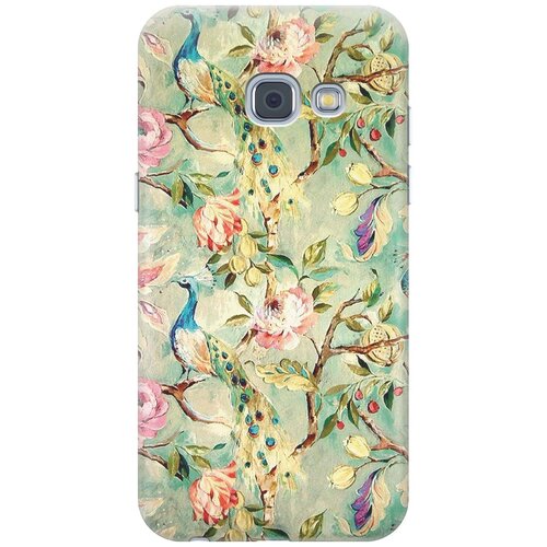 фото Cиликоновый чехол на samsung galaxy a3 (2017) / самсунг а3 2017 с принтом "винтажный цветочный паттерн" gosso