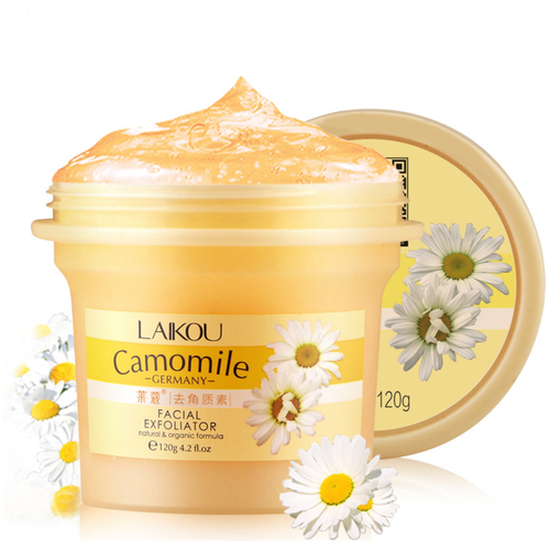 LAIKOU гель-скатка для лица Camomile facial exfoliator с ромашкой, 120 г