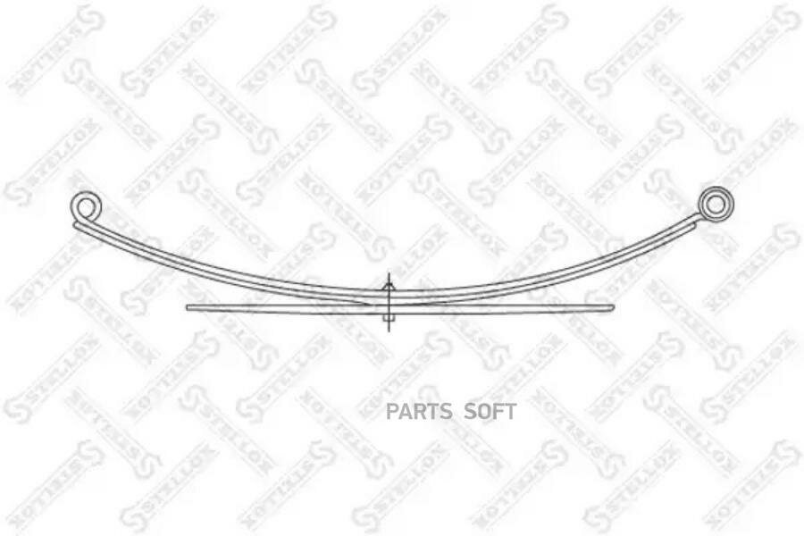 12-00065-SX_рессора задн! 61 568 01\ MB 307/308/310 4-лист. (3+1) 82-96 STELLOX / арт. 1200065SX - (1 шт)