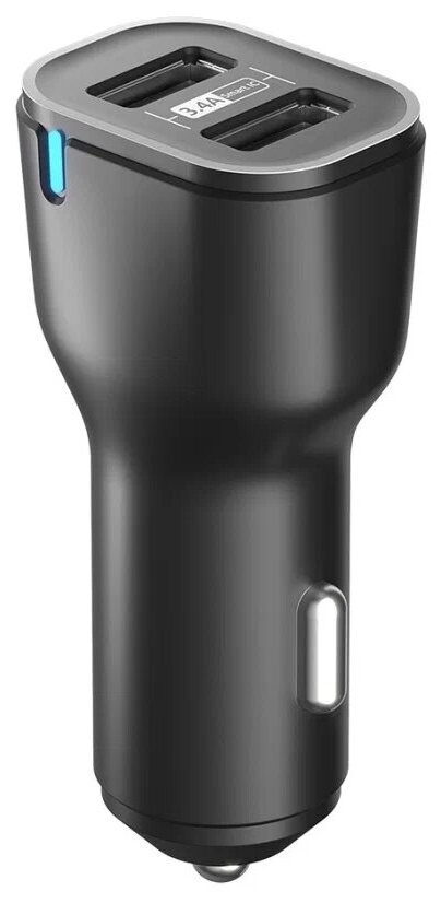 АЗУ Olmio 043377 USBx2, 3.4A черное